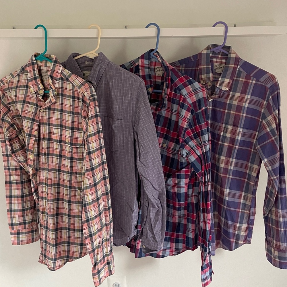 4 J.Crew Casual Button Downs